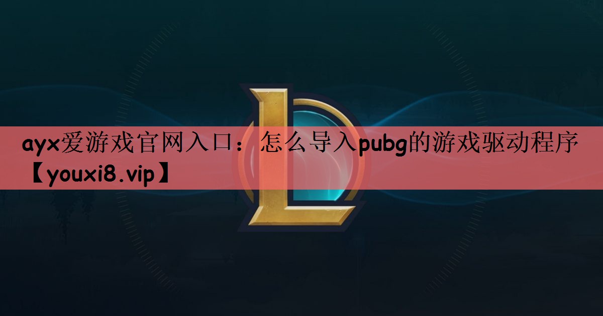 怎么导入pubg的游戏驱动程序