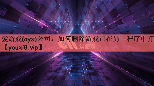如何删除游戏已在另一程序中打开